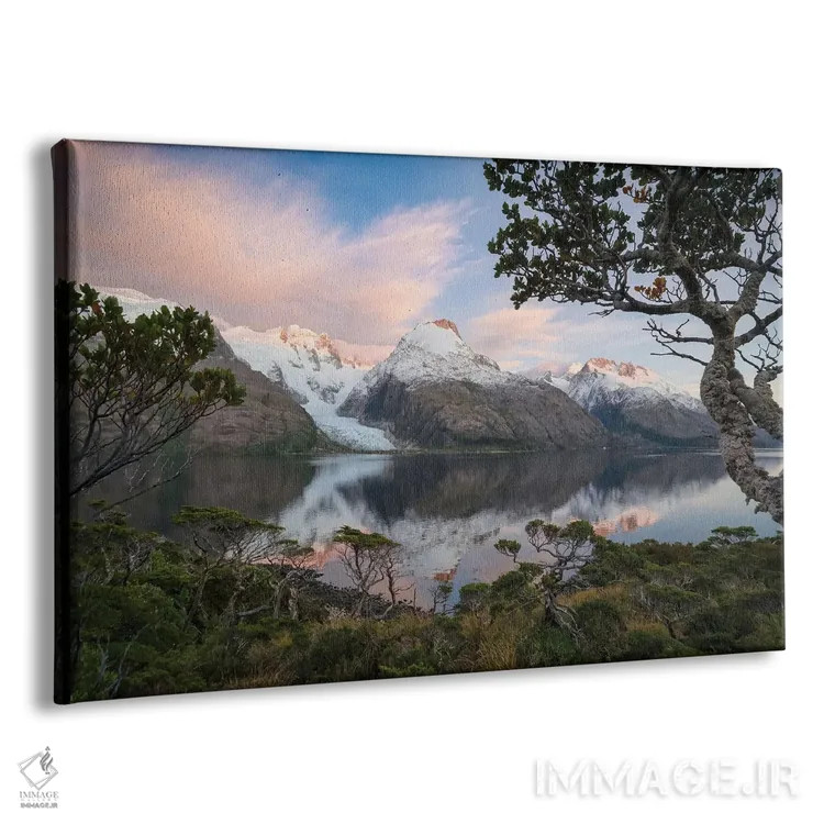 تابلو آبدرههای پاتاگونیا III اثر استیو برکلی - نمای پرسپکتیو محصول