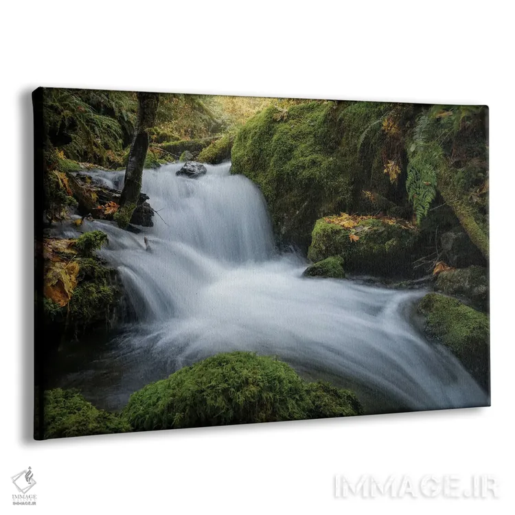 تابلو آبشار کوینالت اثر استیو برکلی - نمای پرسپکتیو محصول