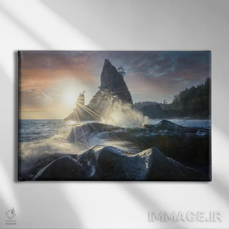 تابلو امواج ریالتو اثر استیو برکلی - نمای روبهرو روی دیوار