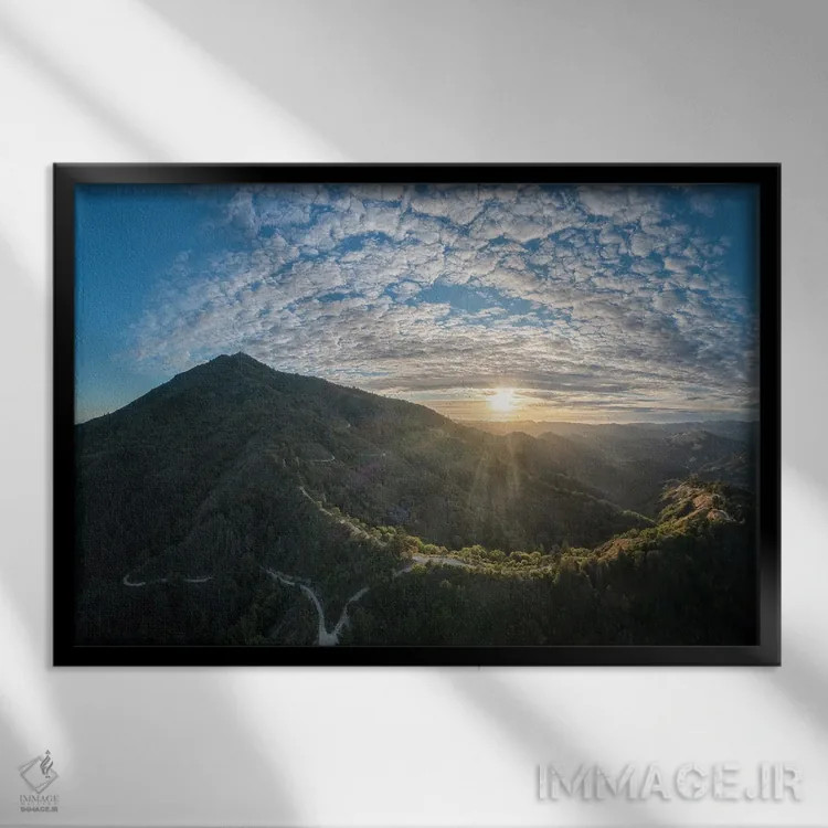 تابلو خطالرأس اثر استیو برکلی - نمای قابدار مشکی