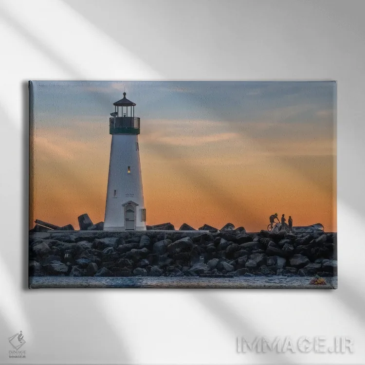 تابلو سانتا کروز (شهر) اثر استیو برکلی - نمای روبهرو روی دیوار