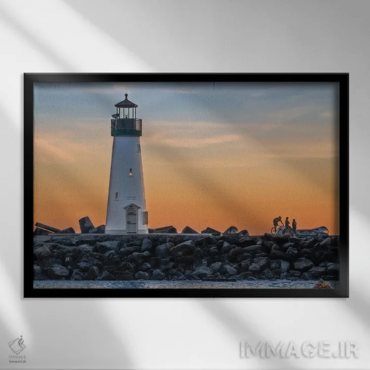 تابلو سانتا کروز (شهر) اثر استیو برکلی - نمای قابدار مشکی