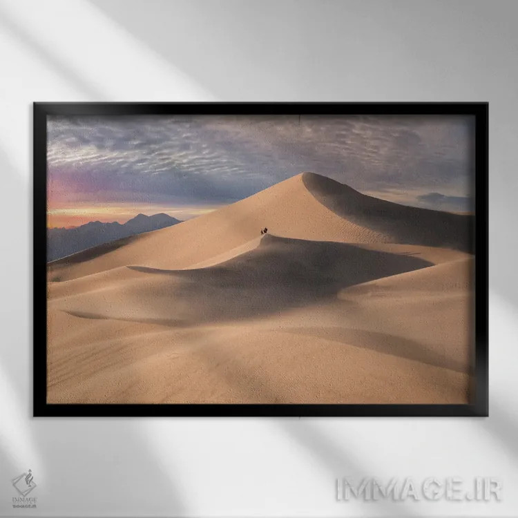 تابلو طوفان شن در ایبکس IX اثر استیو برکلی - نمای قابدار مشکی