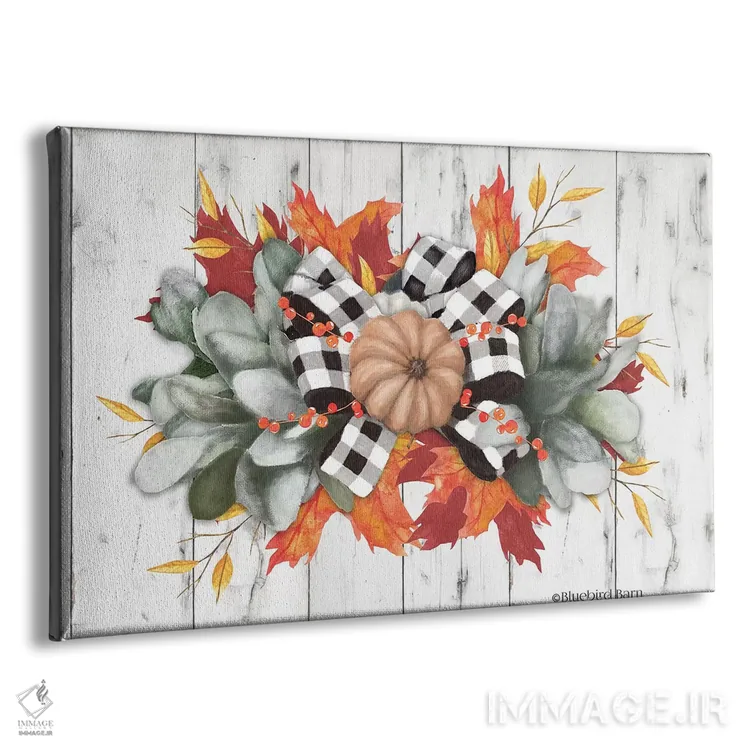 تابلو کدو تنبل نارنجی زینتی اثر بلوبرد بارن (استودیوی هنری) - نمای پرسپکتیو محصول