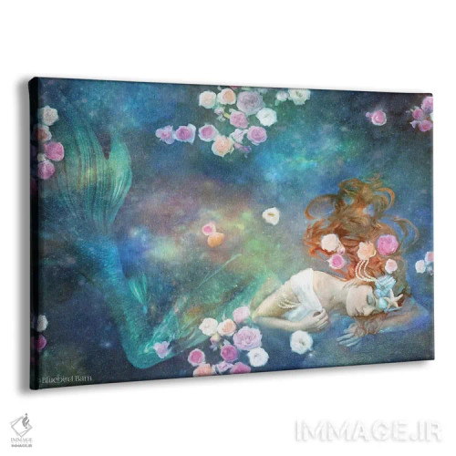 تابلو پری دریایی زیبای خفته اثر بلوبرد بارن (استودیوی هنری) - نمای پرسپکتیو محصول