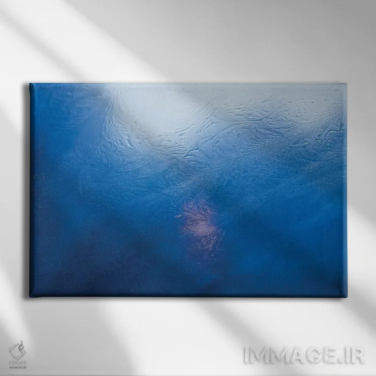 تابلو یخ زمستانی اثر بلی - نمای روبهرو روی دیوار