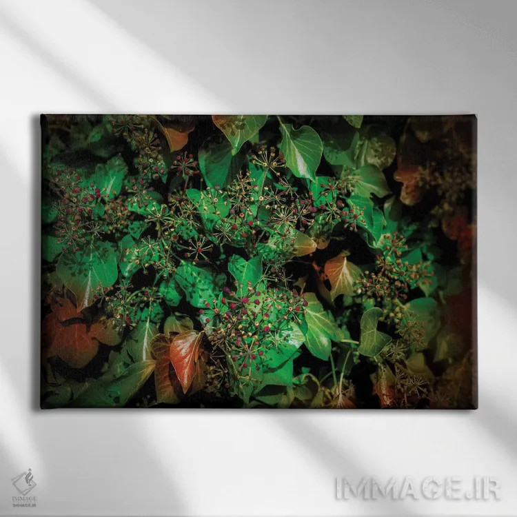 تابلو برگهای پاییزی اثر بلی - نمای روبهرو روی دیوار