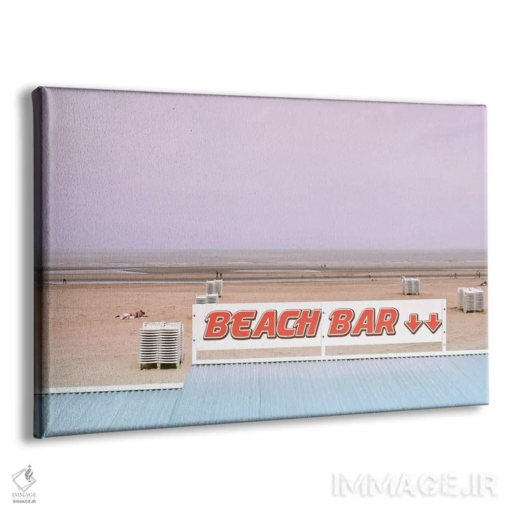 تابلو بار ساحلی و اقیانوس اثر بلی - نمای پرسپکتیو محصول