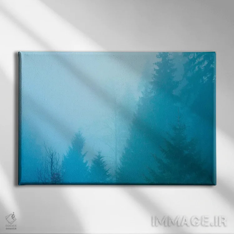 تابلو مه جنگل اثر بلی - نمای روبهرو روی دیوار