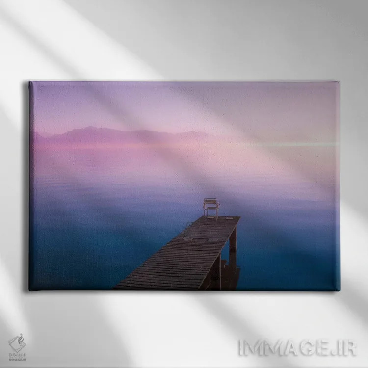 تابلو غروب بیپایان اثر بلی - نمای روبهرو روی دیوار