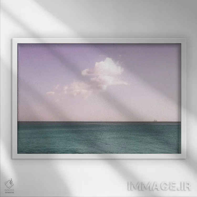 تابلو فرار بزرگ اثر بلی - نمای قابدار سفید