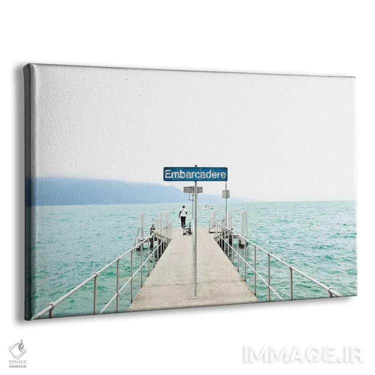 تابلو اسکلهٔ لمان (سوئیس) اثر بلی - نمای پرسپکتیو محصول