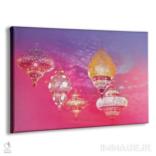 تابلو نورهای جادویی شرقی و عشق اثر بلی - نمای پرسپکتیو محصول