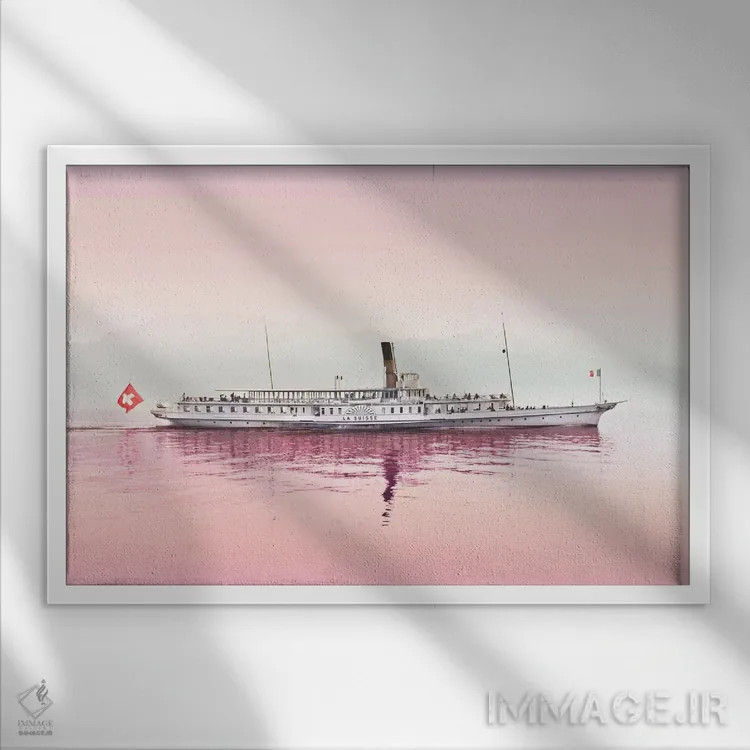 تابلو افقهای جدید اثر بلی - نمای قابدار سفید