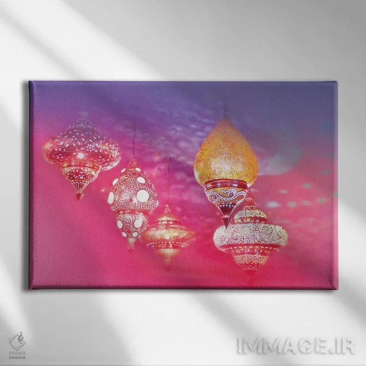 تابلو نورهای جادویی شرقی و عشق اثر بلی - نمای روبهرو روی دیوار
