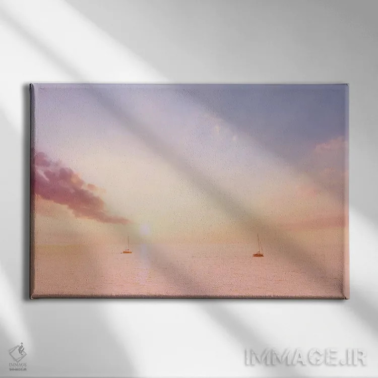 تابلو دریانوردی بر دریاها اثر بلی - نمای روبهرو روی دیوار