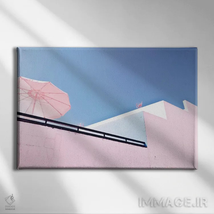 تابلو خورشید و آسمان اثر بلی - نمای روبهرو روی دیوار