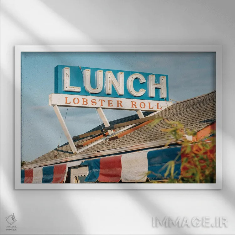 تابلو رول لابستر I اثر جان بیلوس - نمای قابدار سفید