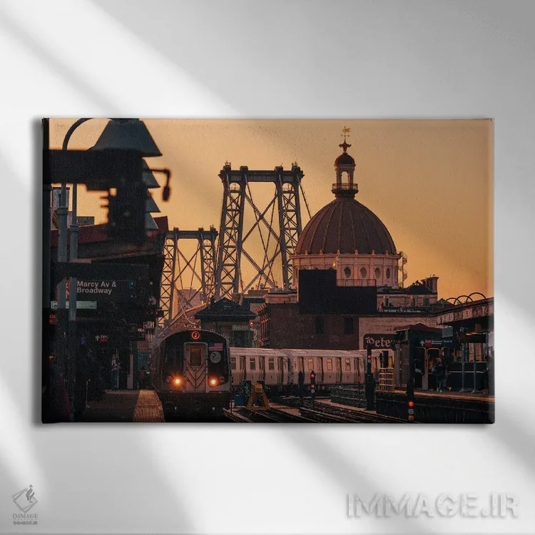 تابلو خیابان مارسی اثر جان بیلوس - نمای روبهرو روی دیوار