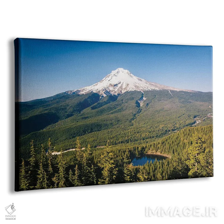 تابلو کوه هود و دریاچه آینه II اثر جان بیلوس - نمای پرسپکتیو محصول