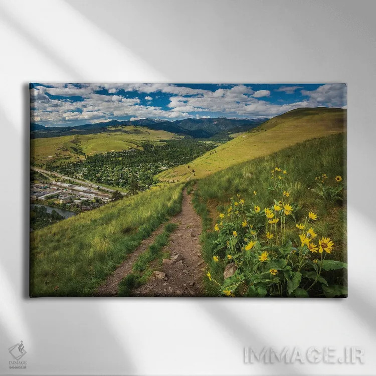 تابلو کوه سنتینل اثر جان بیلوس - نمای روبهرو روی دیوار