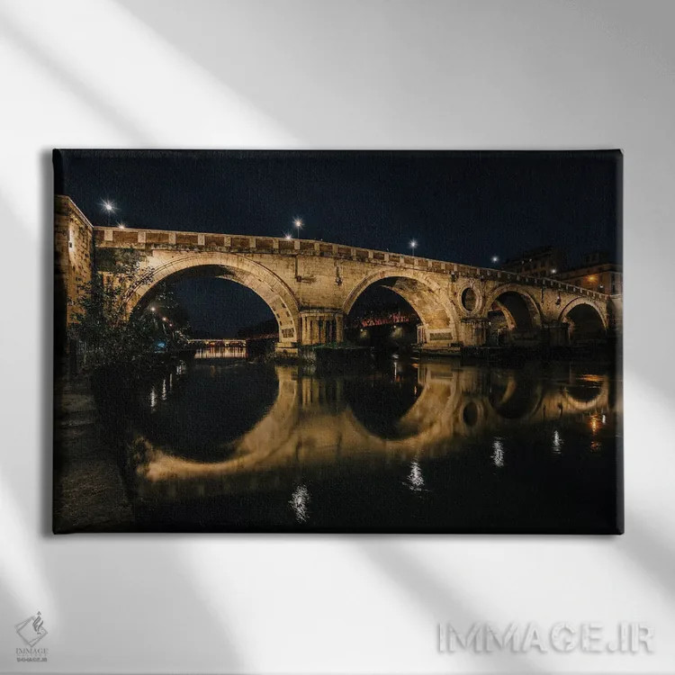 تابلو پل سیستو I (رم) اثر جان بیلوس - نمای روبهرو روی دیوار