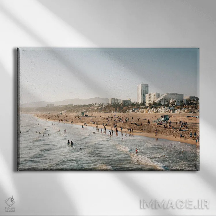 تابلو تابستان سانتا مونیکا اثر جان بیلوس - نمای روبهرو روی دیوار