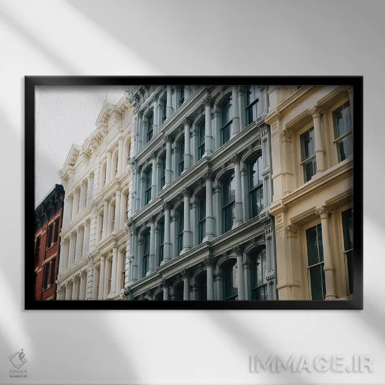 تابلو معماری سوهو I اثر جان بیلوس - نمای قابدار مشکی