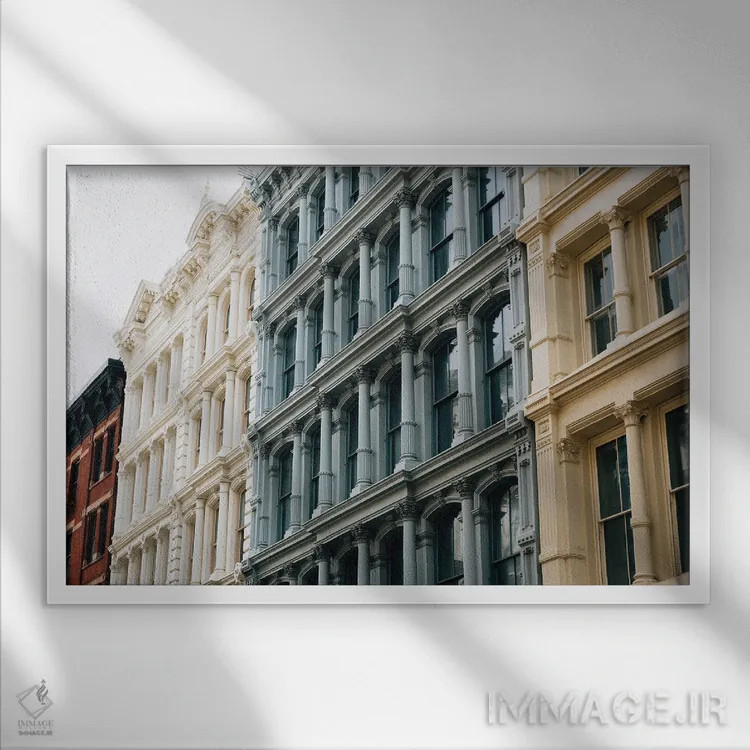 تابلو معماری سوهو I اثر جان بیلوس - نمای قابدار سفید