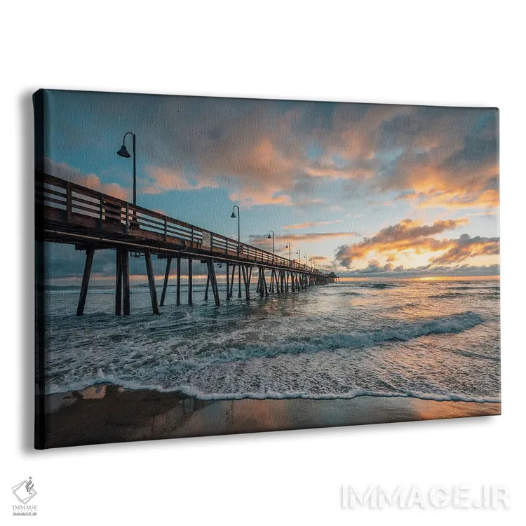 تابلو Imperial Beach I,غروب، ساحل امپریال I اثر جان بیلوس - نمای پرسپکتیو محصول