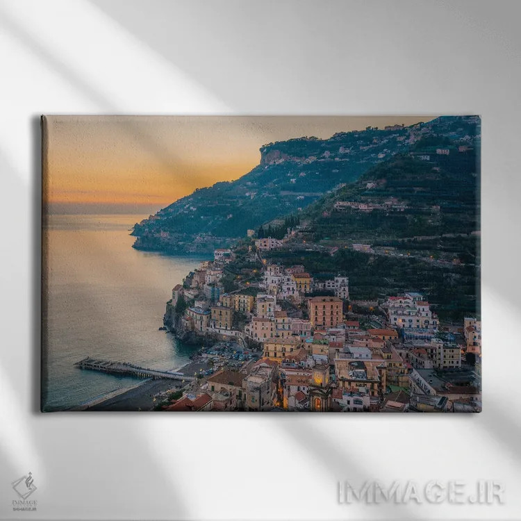 تابلو غروب بر فراز مینوری اثر جان بیلوس - نمای روبهرو روی دیوار