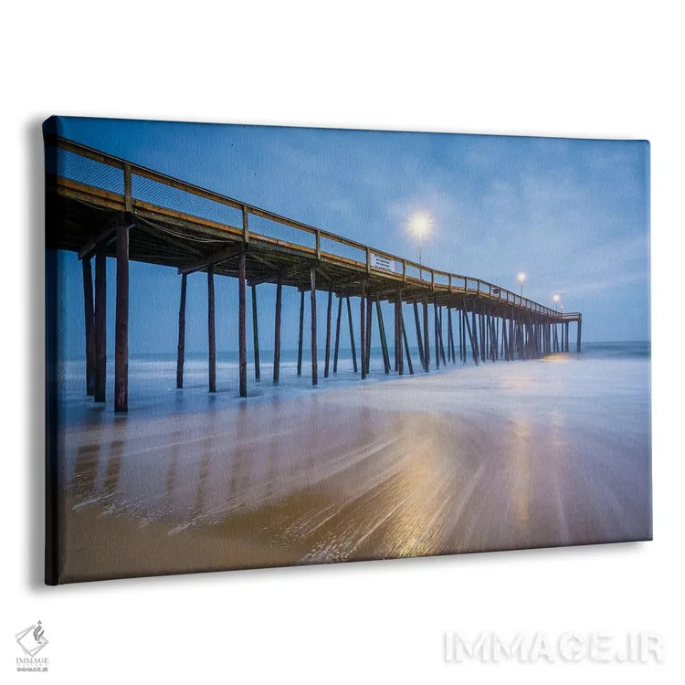 تابلو اقیانوس اطلس و اسکله ماهیگیری اثر جان بیلوس - نمای پرسپکتیو محصول