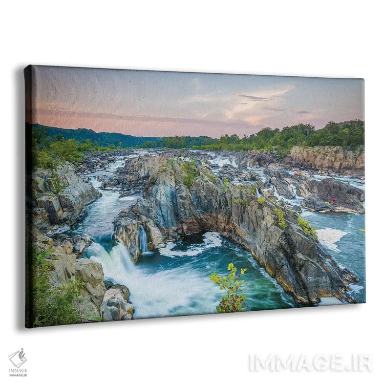 تابلو قلب آبشارهای بزرگ اثر جان بیلوس - نمای پرسپکتیو محصول