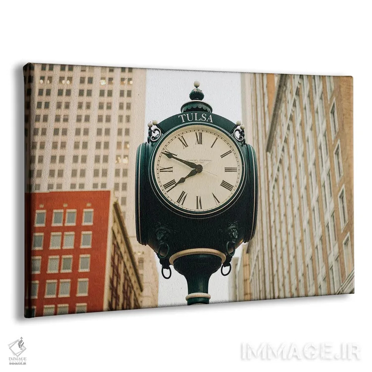 تابلو ساعت صدمین سال تولسا II اثر جان بیلوس - نمای پرسپکتیو محصول