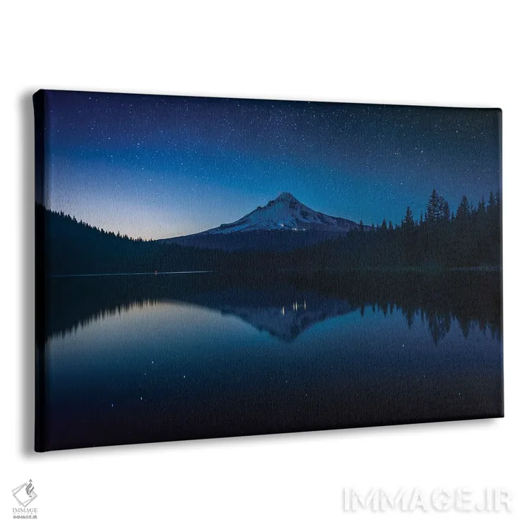 تابلو انعکاس کوه هود در دریاچه تریلیوم II اثر جان بیلوس - نمای پرسپکتیو محصول