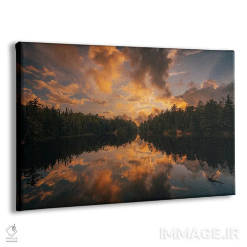 تابلو غروب دریاچهی نعل اسبی II اثر جان بیلوس - نمای پرسپکتیو محصول