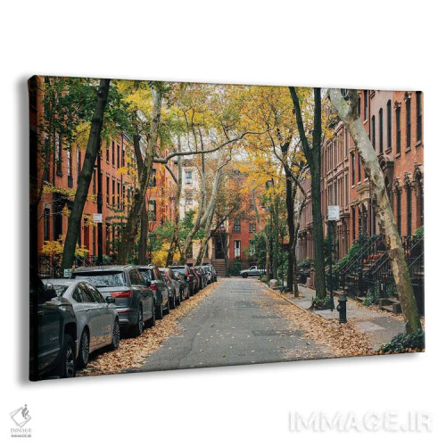 تابلو پاییز محله بروکلین هایتس II اثر جان بیلوس - نمای پرسپکتیو محصول