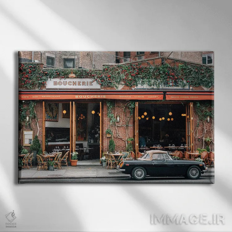 تابلو بوچری (قصابی فرانسوی) اثر جان بیلوس - نمای روبهرو روی دیوار