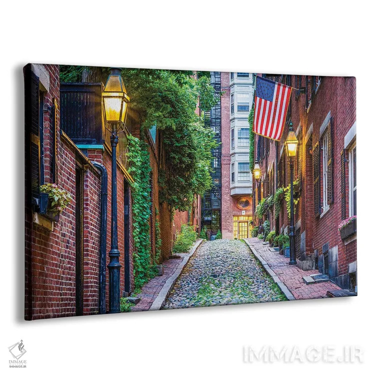 تابلو خیابان آکورن (بلوط) اثر جان بیلوس - نمای پرسپکتیو محصول