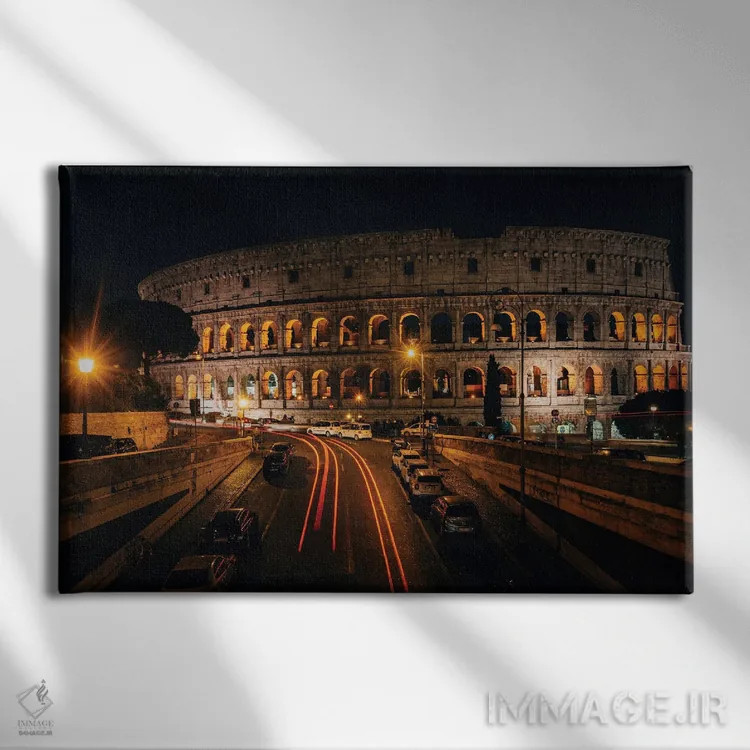 تابلو کولوسئوم V (روم) اثر جان بیلوس - نمای روبهرو روی دیوار