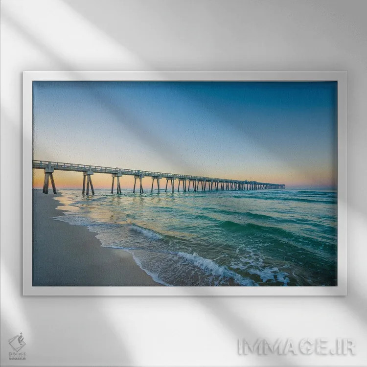 تابلو آب خنک اثر جان بیلوس - نمای قابدار سفید