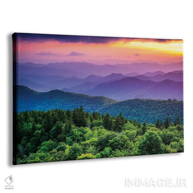 تابلو چشمانداز کوهستانهای کووی اثر جان بیلوس - نمای پرسپکتیو محصول