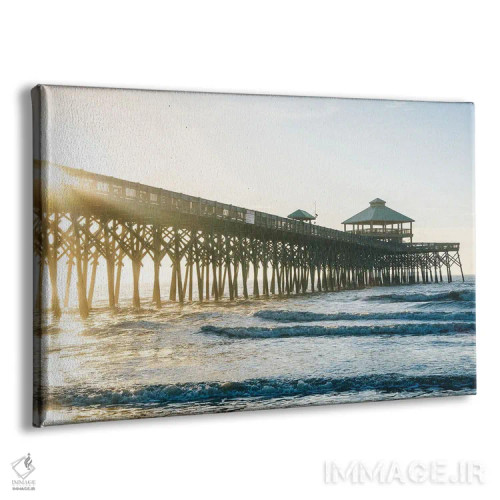 تابلو اسکله ساحل فولی اثر جان بیلوس - نمای پرسپکتیو محصول