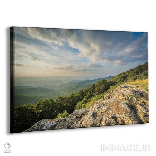 تابلو چشمانداز صخرههای فرانکلین اثر جان بیلوس - نمای پرسپکتیو محصول