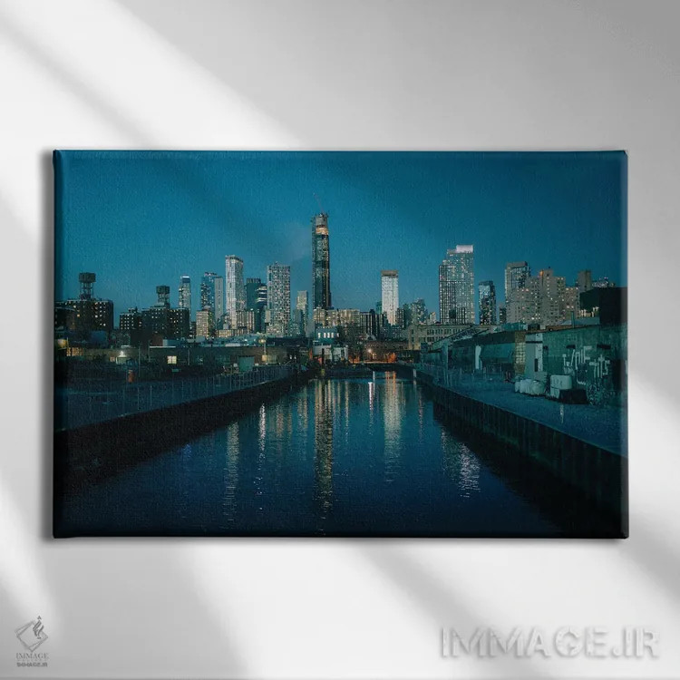 تابلو Brooklyn,کانال گوانوس، بروکلین اثر جان بیلوس - نمای روبهرو روی دیوار