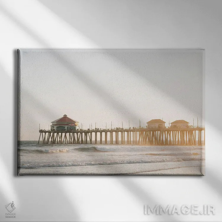 تابلو اسکله اچبی III اثر جان بیلوس - نمای روبهرو روی دیوار