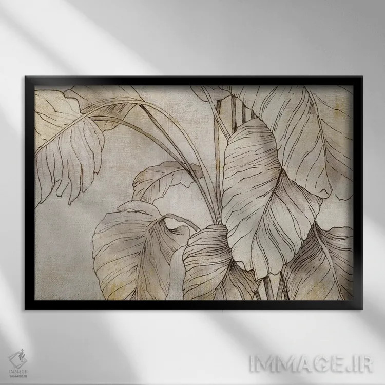 تابلو هارمونی طلایی اثر الکس بلک - نمای قابدار مشکی