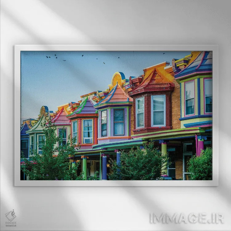 تابلو رنگهای گیلفورد اثر جان بیلوس - نمای قابدار سفید