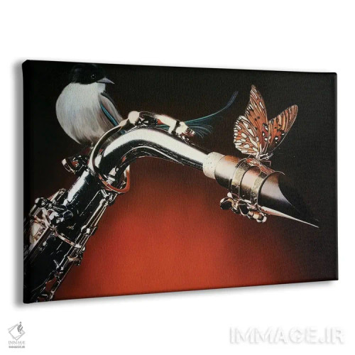تابلو ساکسوفون پرنده اثر جی.بلو استودیو (استودیو هنری) - نمای پرسپکتیو محصول