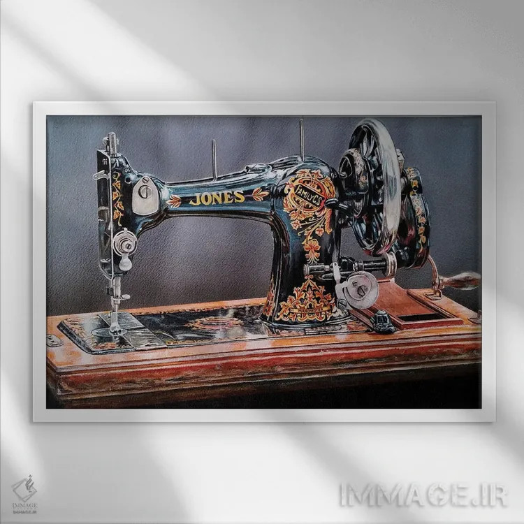 تابلو ماشین VIII اثر جی.بلو استودیو (استودیو هنری) - نمای قابدار سفید